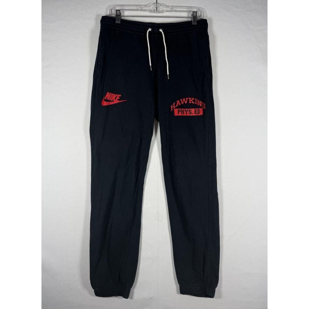 Nike x Stranger Things Hawkins Phys Ed Jogger Sweatpants Mens Small CQ3656-010